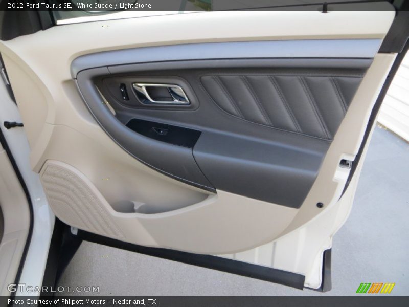 White Suede / Light Stone 2012 Ford Taurus SE