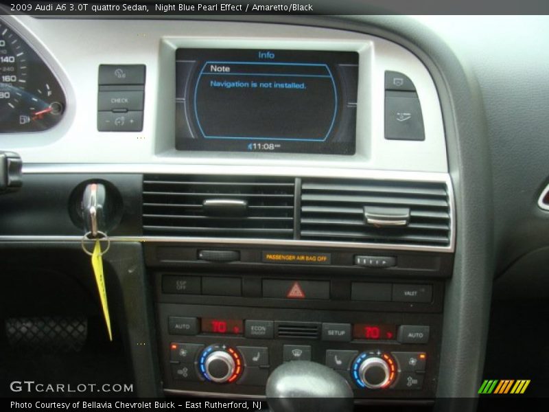 Night Blue Pearl Effect / Amaretto/Black 2009 Audi A6 3.0T quattro Sedan