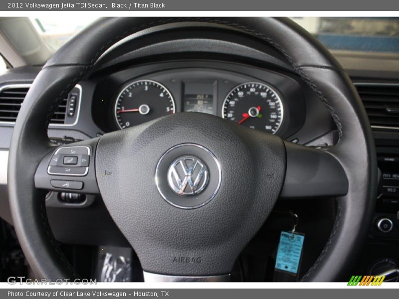 Black / Titan Black 2012 Volkswagen Jetta TDI Sedan