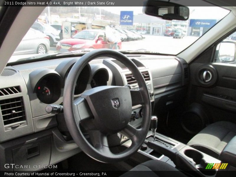 Bright White / Dark Slate Gray 2011 Dodge Nitro Heat 4.0 4x4