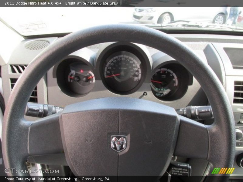 Bright White / Dark Slate Gray 2011 Dodge Nitro Heat 4.0 4x4