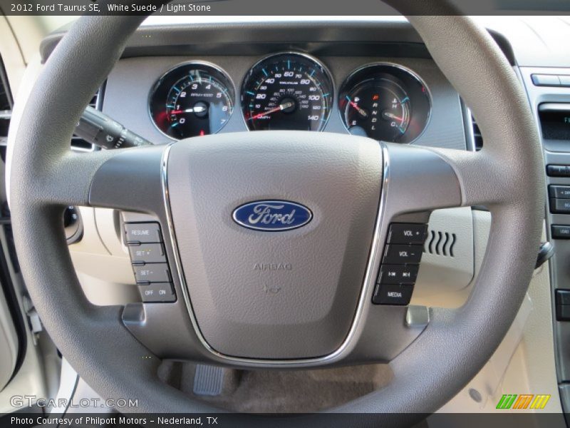 White Suede / Light Stone 2012 Ford Taurus SE