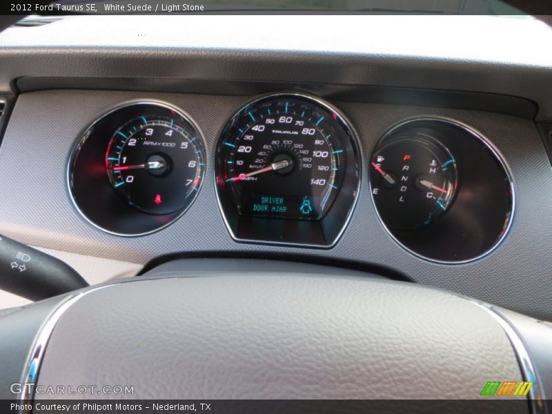 White Suede / Light Stone 2012 Ford Taurus SE
