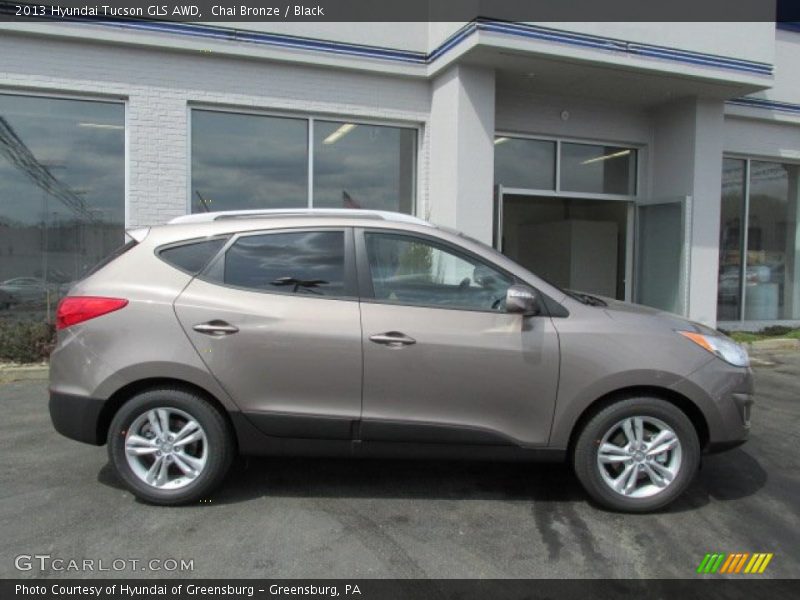 Chai Bronze / Black 2013 Hyundai Tucson GLS AWD