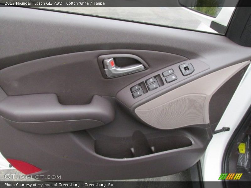 Cotton White / Taupe 2013 Hyundai Tucson GLS AWD