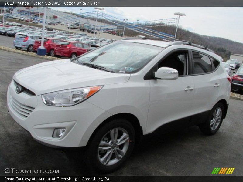 Cotton White / Black 2013 Hyundai Tucson GLS AWD