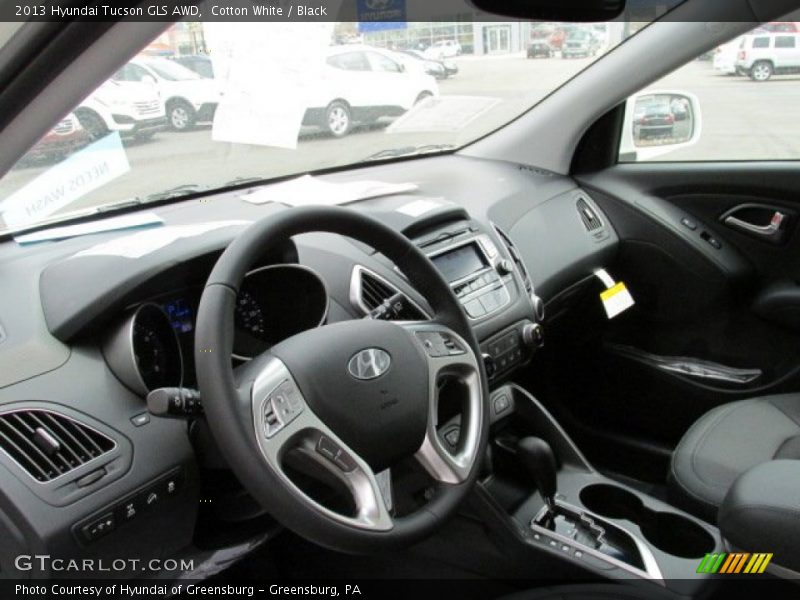 Cotton White / Black 2013 Hyundai Tucson GLS AWD
