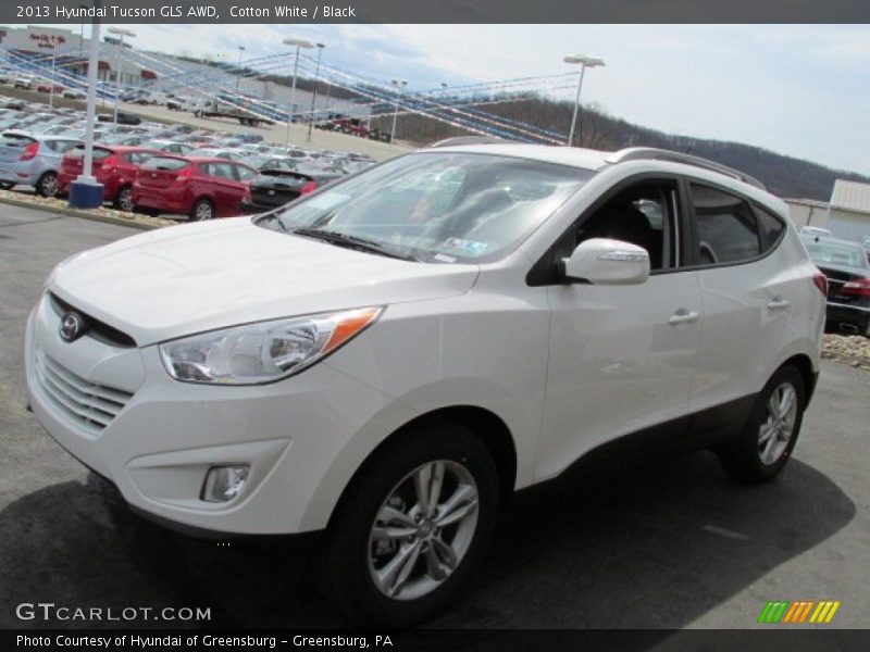 Cotton White / Black 2013 Hyundai Tucson GLS AWD