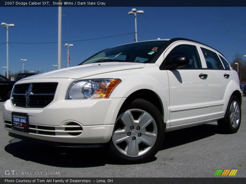 Stone White / Dark Slate Gray 2007 Dodge Caliber SXT