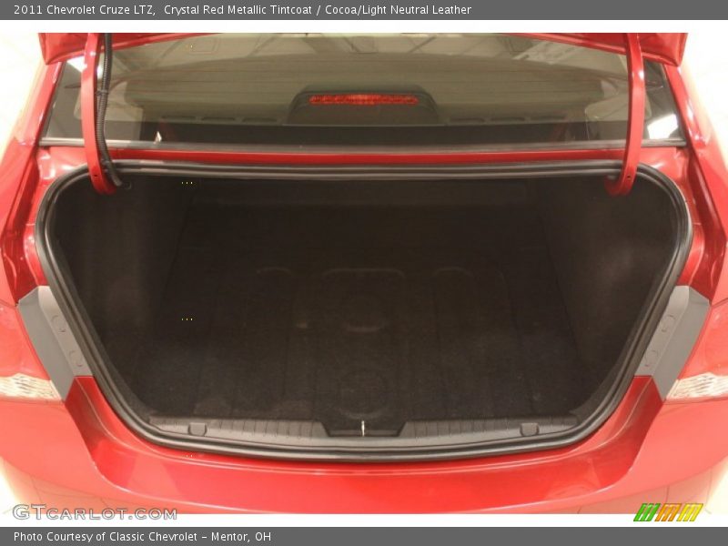 Crystal Red Metallic Tintcoat / Cocoa/Light Neutral Leather 2011 Chevrolet Cruze LTZ