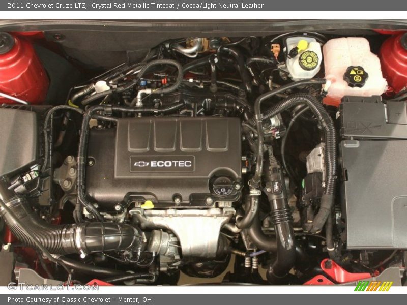 Crystal Red Metallic Tintcoat / Cocoa/Light Neutral Leather 2011 Chevrolet Cruze LTZ