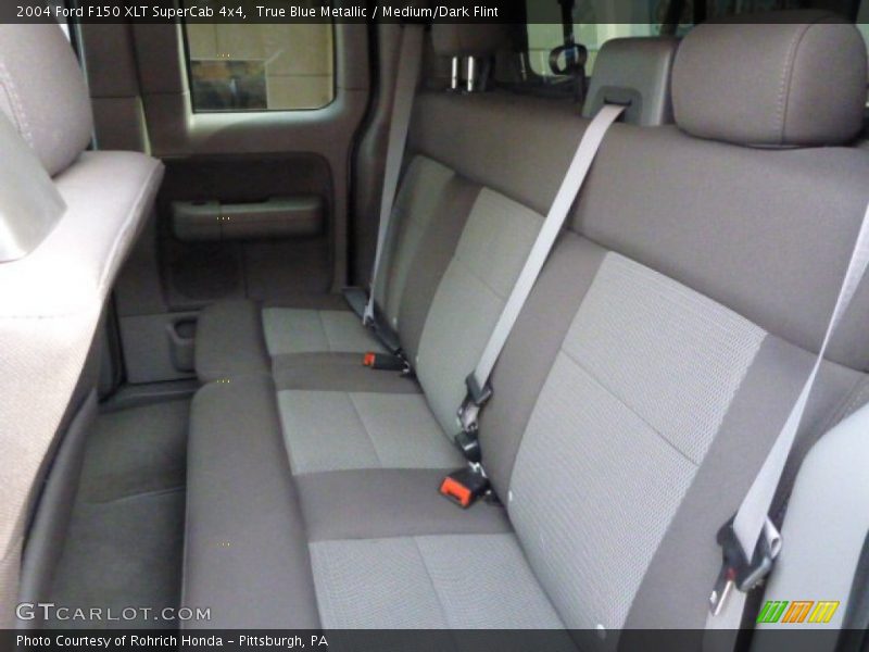 True Blue Metallic / Medium/Dark Flint 2004 Ford F150 XLT SuperCab 4x4