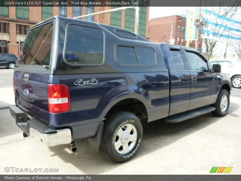 True Blue Metallic / Medium/Dark Flint 2004 Ford F150 XLT SuperCab 4x4