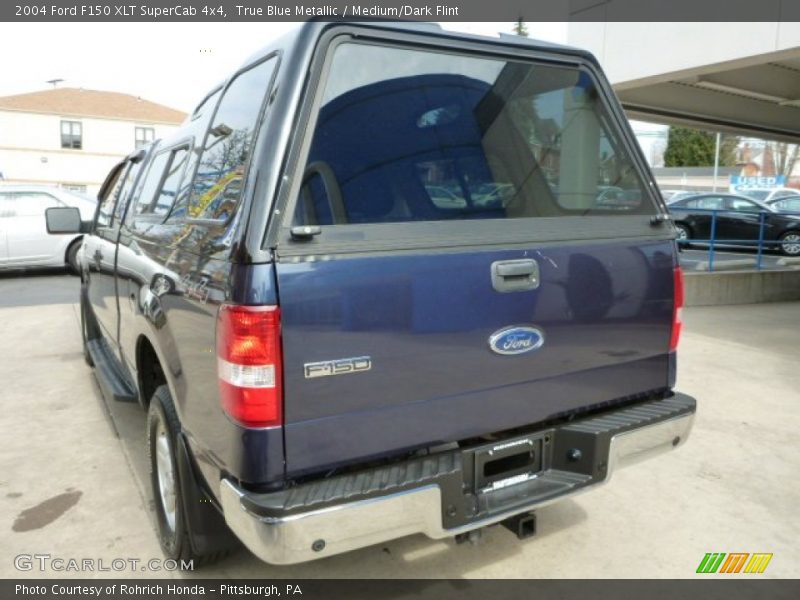 True Blue Metallic / Medium/Dark Flint 2004 Ford F150 XLT SuperCab 4x4