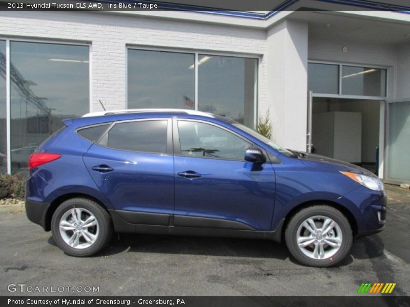 Iris Blue / Taupe 2013 Hyundai Tucson GLS AWD