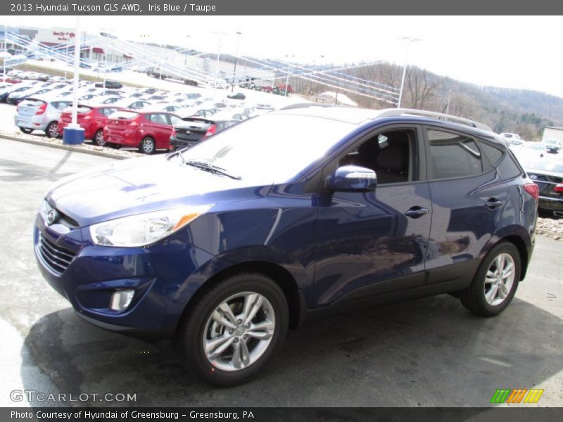 Iris Blue / Taupe 2013 Hyundai Tucson GLS AWD