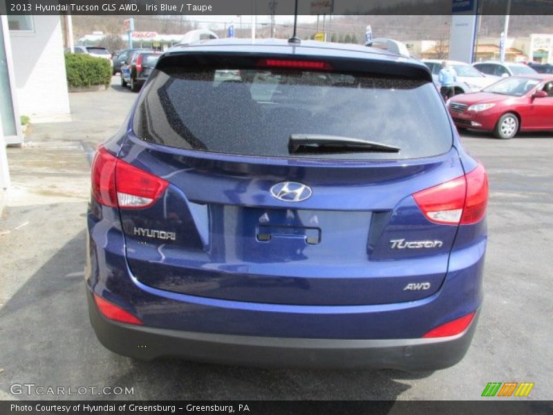 Iris Blue / Taupe 2013 Hyundai Tucson GLS AWD