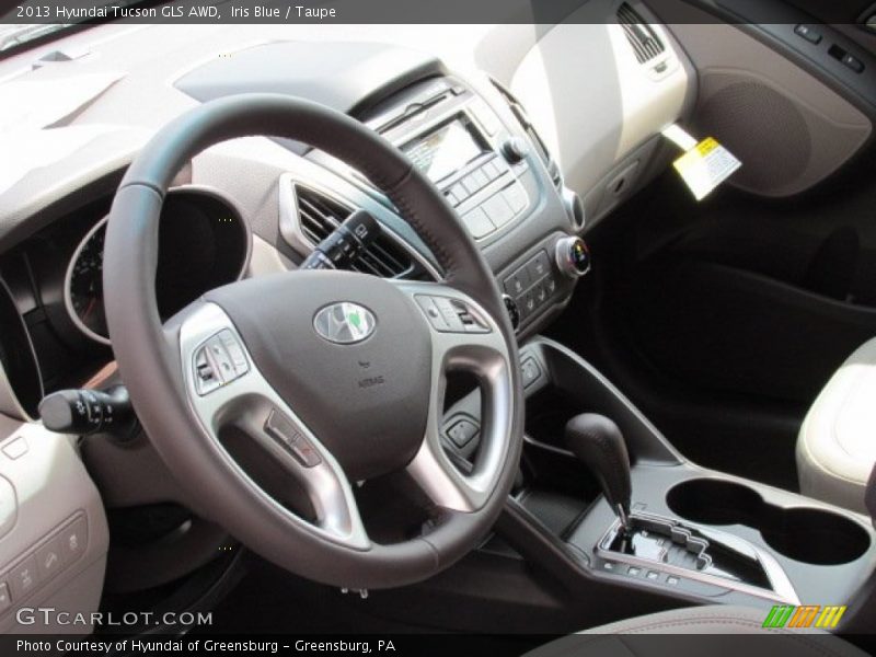 Iris Blue / Taupe 2013 Hyundai Tucson GLS AWD