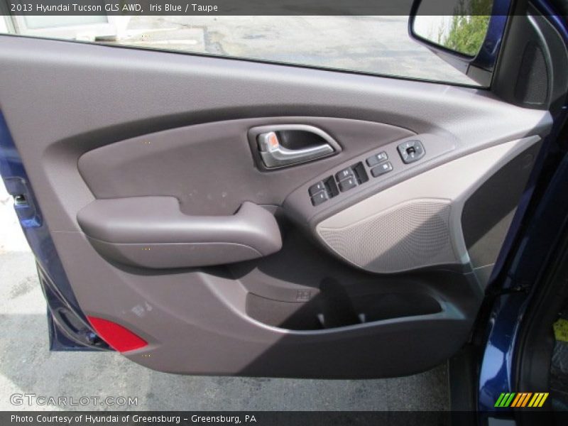 Iris Blue / Taupe 2013 Hyundai Tucson GLS AWD