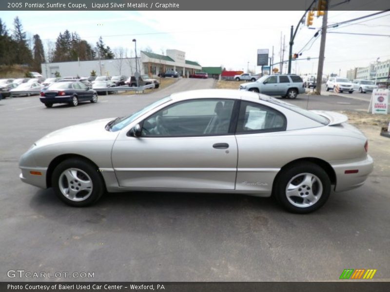 Liquid Silver Metallic / Graphite 2005 Pontiac Sunfire Coupe