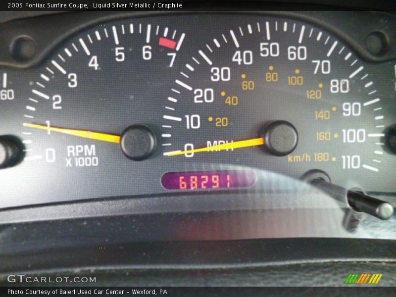 Liquid Silver Metallic / Graphite 2005 Pontiac Sunfire Coupe