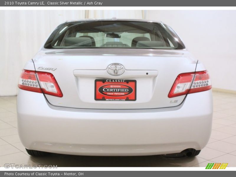 Classic Silver Metallic / Ash Gray 2010 Toyota Camry LE