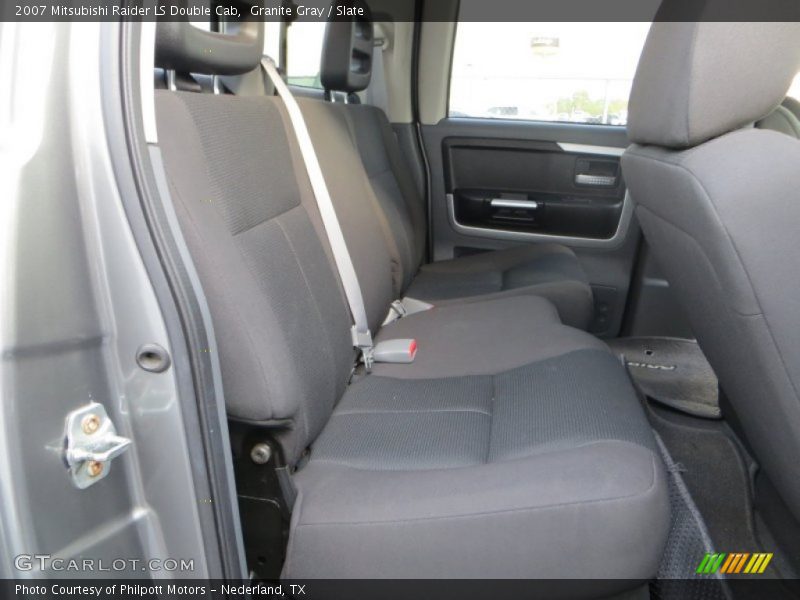 Rear Seat of 2007 Raider LS Double Cab