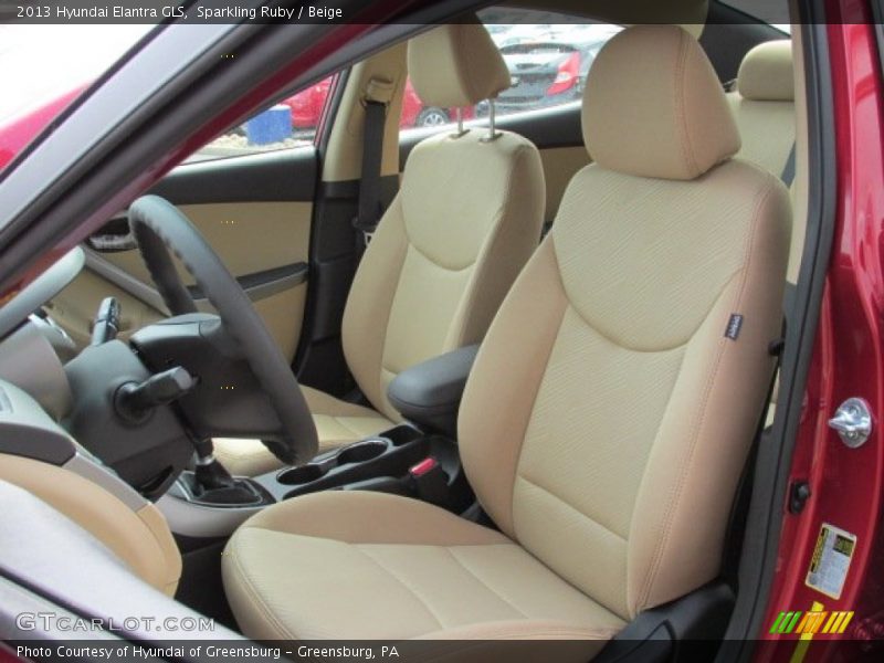Sparkling Ruby / Beige 2013 Hyundai Elantra GLS
