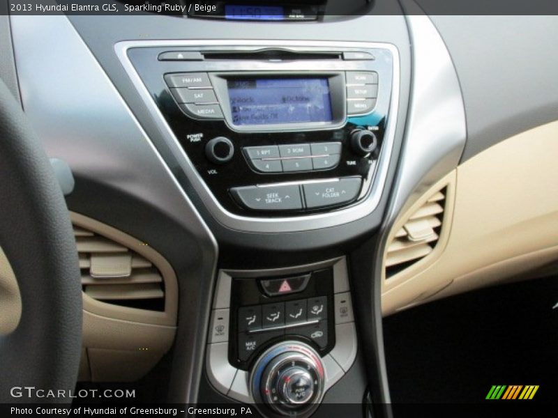 Sparkling Ruby / Beige 2013 Hyundai Elantra GLS