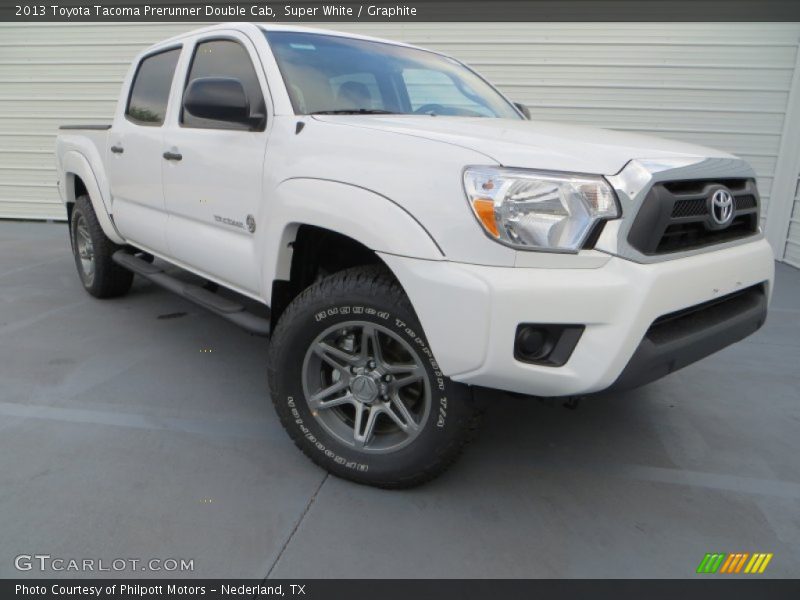 Super White / Graphite 2013 Toyota Tacoma Prerunner Double Cab