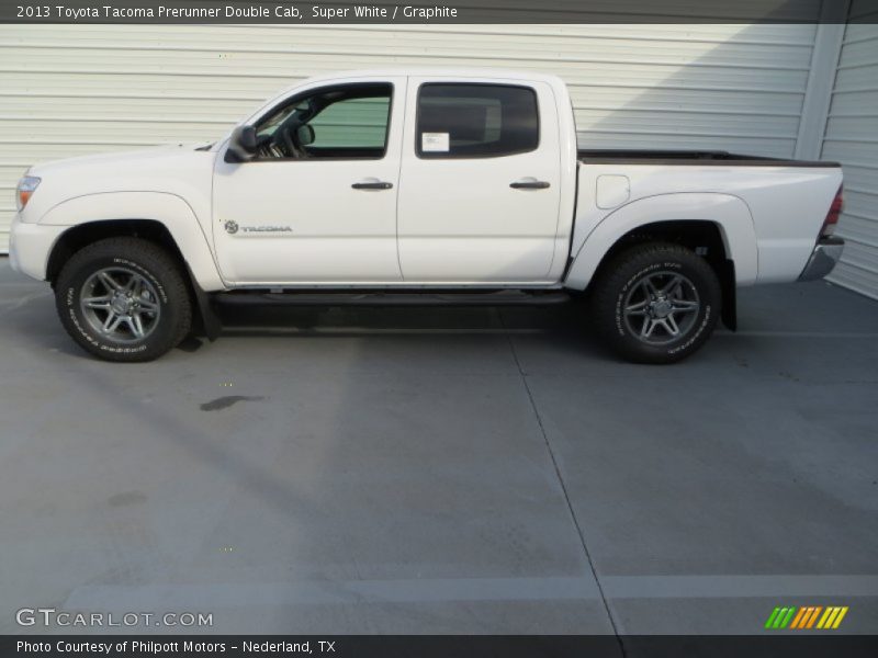 Super White / Graphite 2013 Toyota Tacoma Prerunner Double Cab