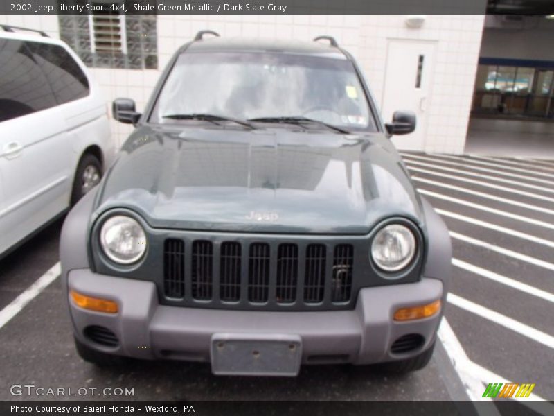 Shale Green Metallic / Dark Slate Gray 2002 Jeep Liberty Sport 4x4