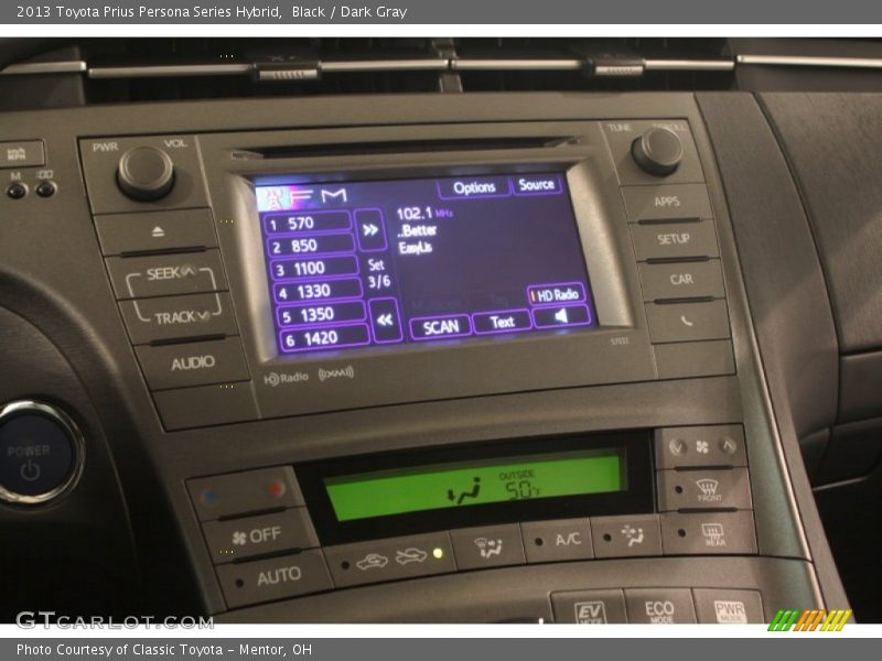 Black / Dark Gray 2013 Toyota Prius Persona Series Hybrid
