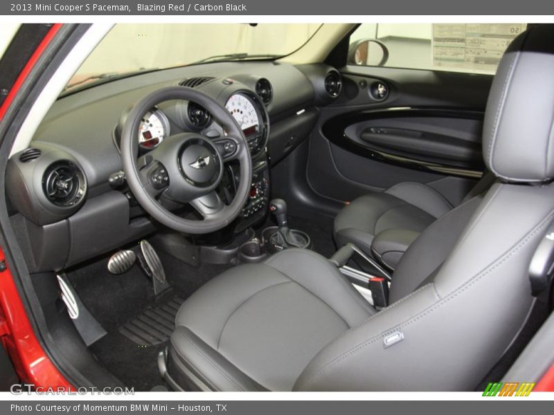  2013 Cooper S Paceman Carbon Black Interior