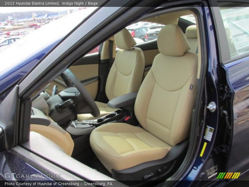 Indigo Night / Beige 2013 Hyundai Elantra Limited