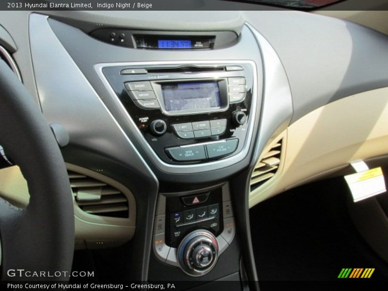 Indigo Night / Beige 2013 Hyundai Elantra Limited