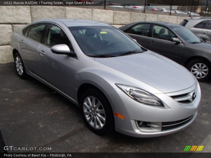 Ingot Silver / Black 2012 Mazda MAZDA6 i Touring Sedan