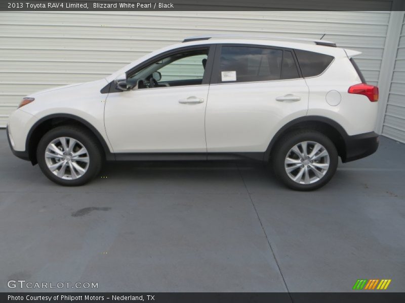 Blizzard White Pearl / Black 2013 Toyota RAV4 Limited