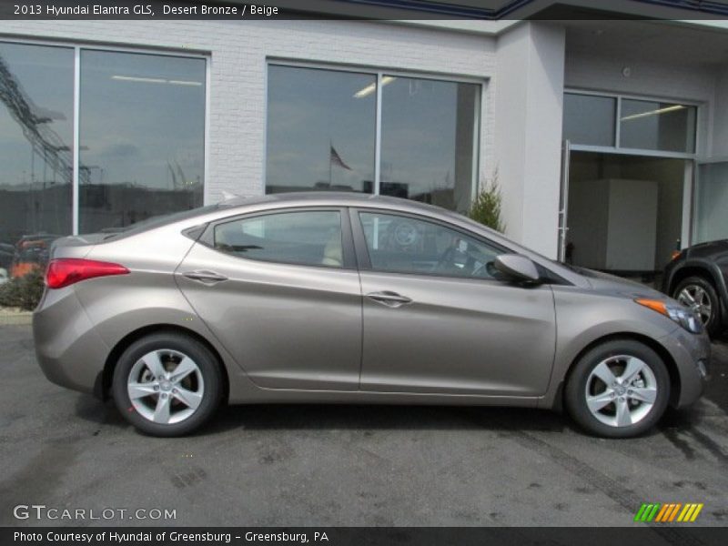 Desert Bronze / Beige 2013 Hyundai Elantra GLS