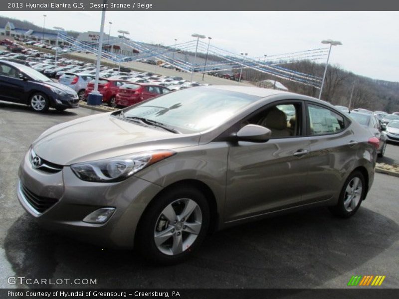 Desert Bronze / Beige 2013 Hyundai Elantra GLS