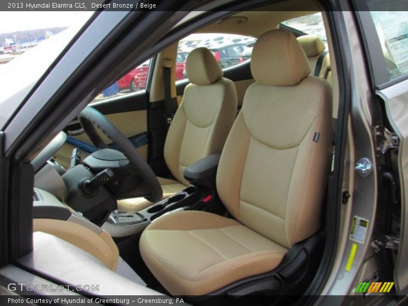 Desert Bronze / Beige 2013 Hyundai Elantra GLS