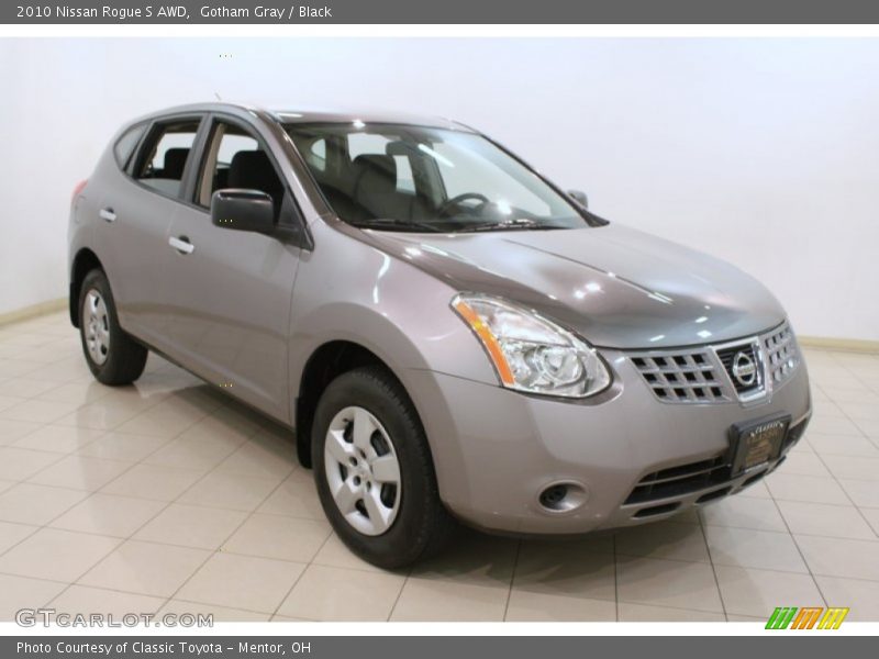 Gotham Gray / Black 2010 Nissan Rogue S AWD