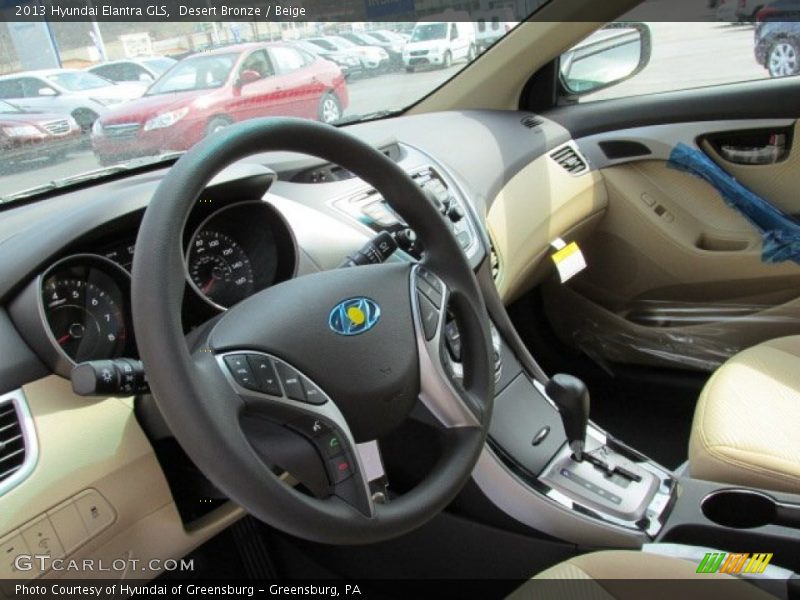Desert Bronze / Beige 2013 Hyundai Elantra GLS