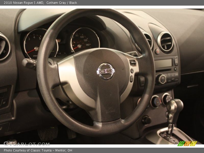 Gotham Gray / Black 2010 Nissan Rogue S AWD
