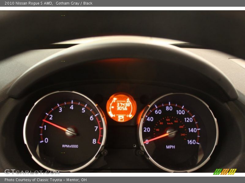 Gotham Gray / Black 2010 Nissan Rogue S AWD