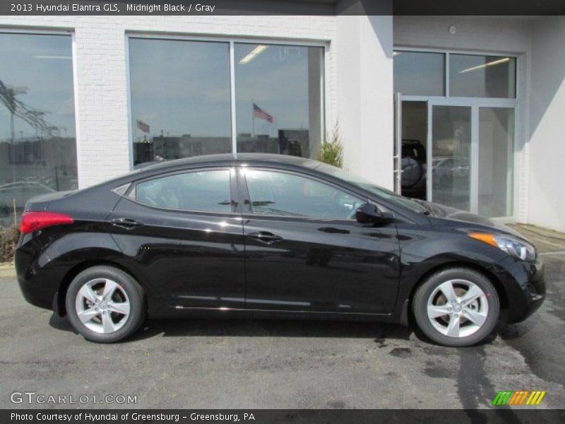 Midnight Black / Gray 2013 Hyundai Elantra GLS