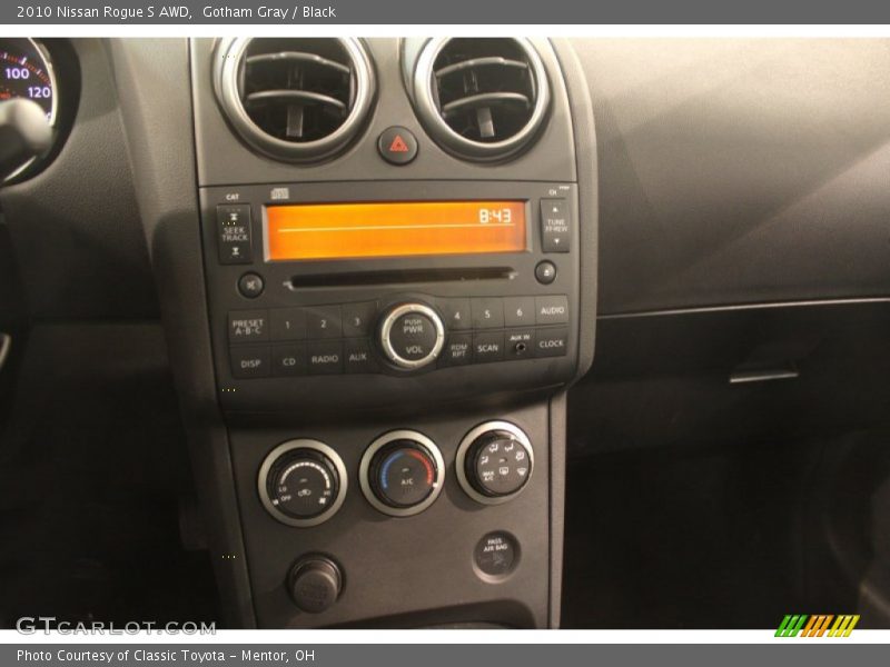 Gotham Gray / Black 2010 Nissan Rogue S AWD