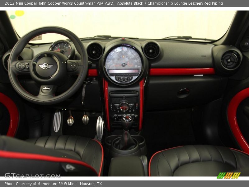 Dashboard of 2013 Cooper John Cooper Works Countryman All4 AWD