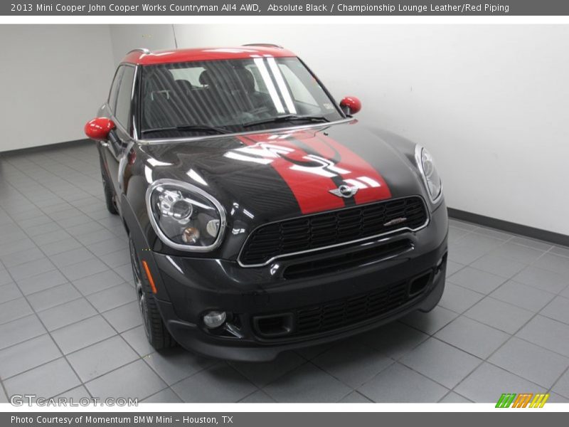 Absolute Black / Championship Lounge Leather/Red Piping 2013 Mini Cooper John Cooper Works Countryman All4 AWD