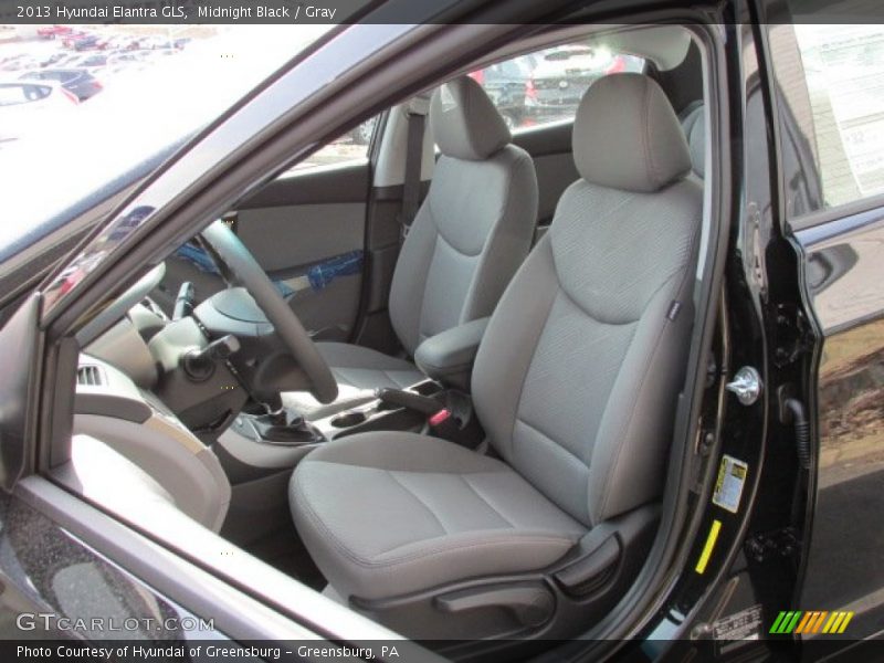 Midnight Black / Gray 2013 Hyundai Elantra GLS